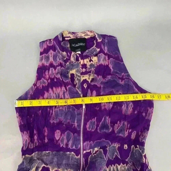 $411 Kahindo Maxi Dress Womens 2 Tie Dye Print Flowy Festival Bohemian Cruise - Picture 9 of 13